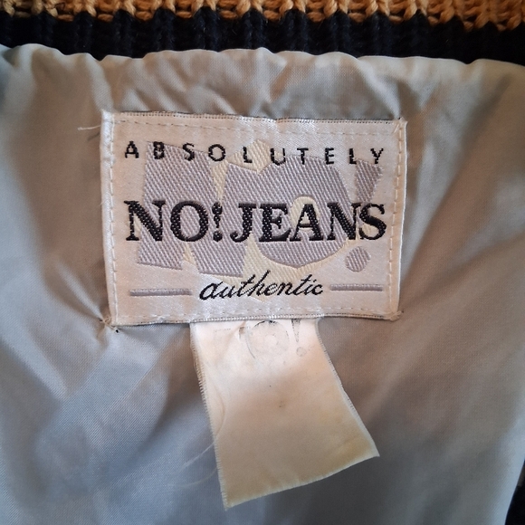 No! Jeans patchwork king queen Art Vintage cardigan Size O/S - Picture 12 of 13